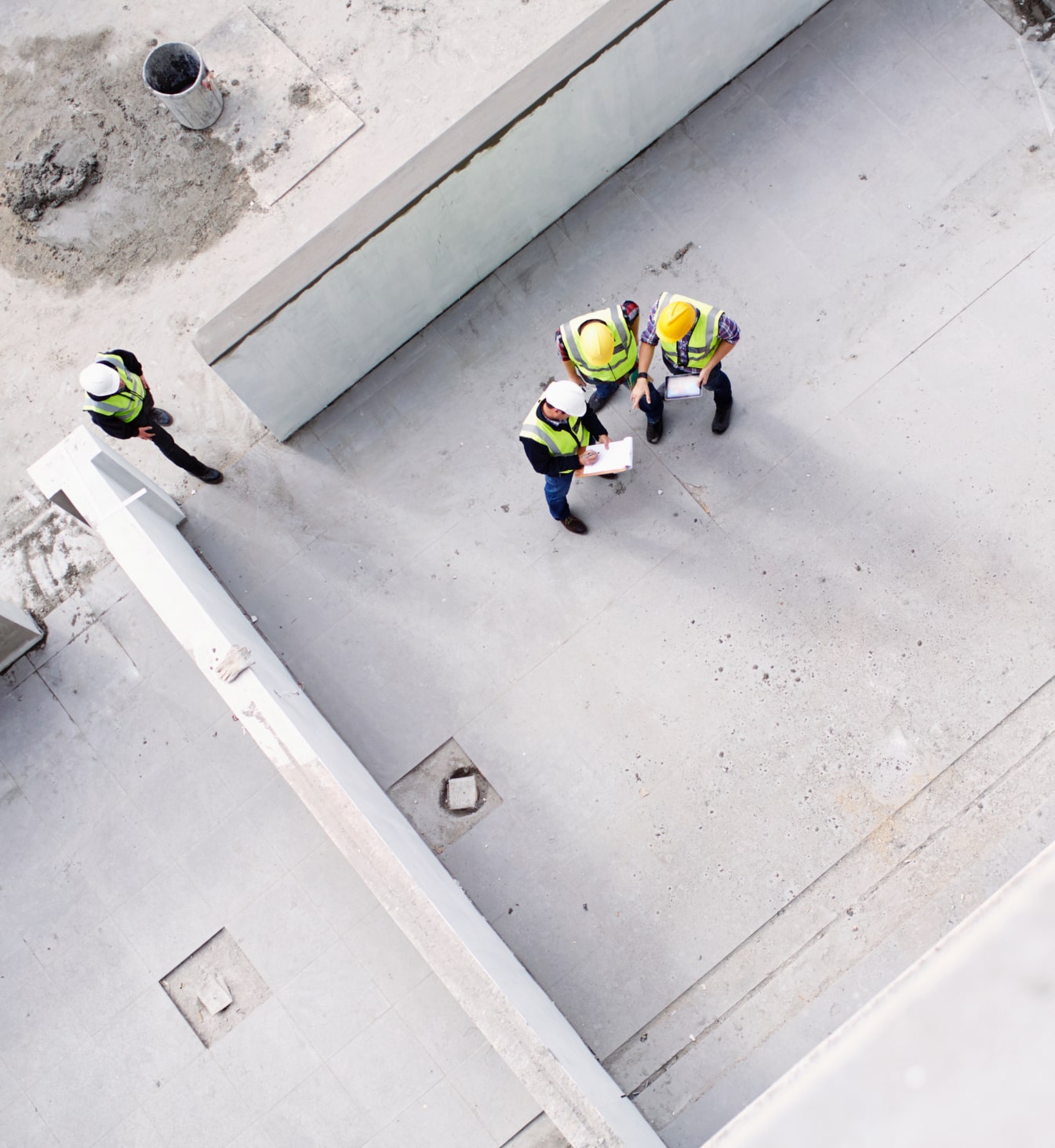 construction project managers on site